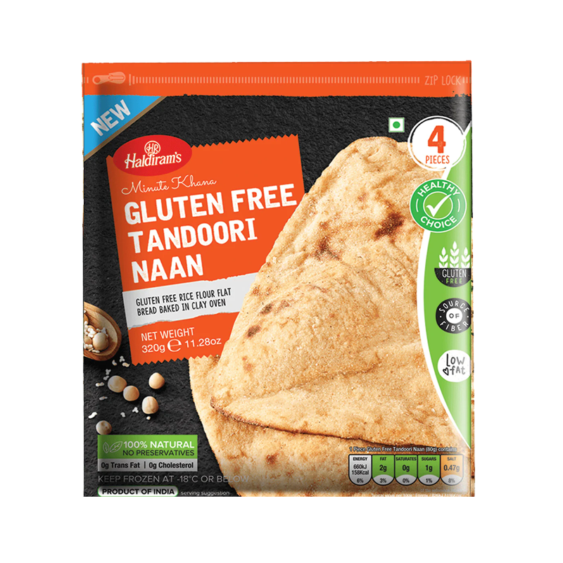 Picture of Haldirams Tandoori Naan Gluten Free FRZ - 320g*4
