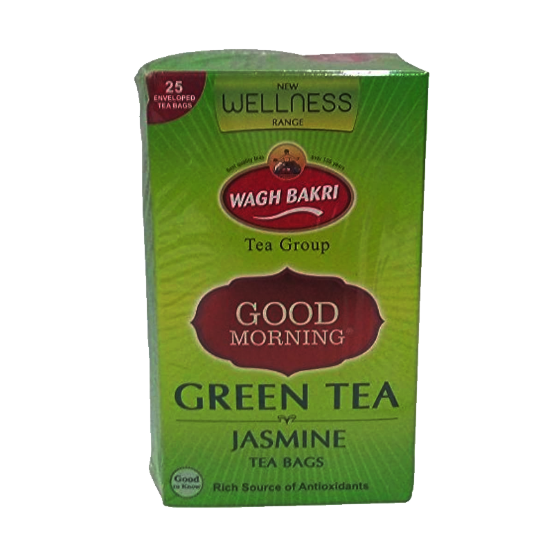 Picture of Wagh Bakri Good Morning Green Tea Jasmine Tea Bags - 37g*25