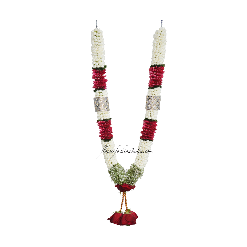Picture of Fresh Indian Rose Petal Garland 3ft - EA