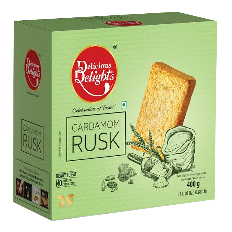 Picture of Delicious Delight Cardamom Rusk - 400g