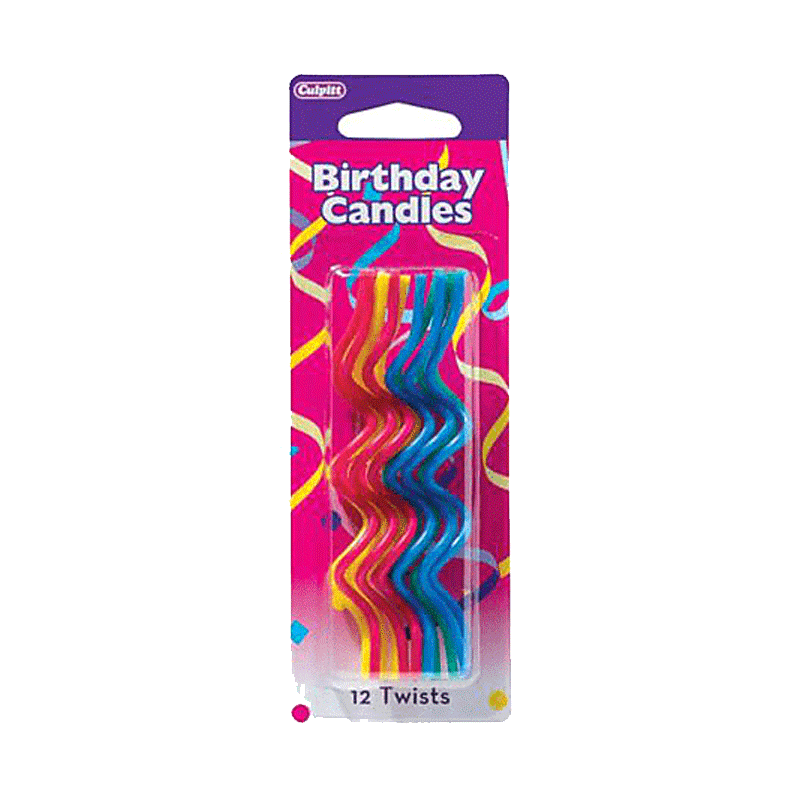 Picture of Culpitt Birthday Candles 12 Twists