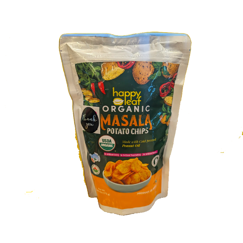 Picture of Happy Leaf Organic Masala Potato Chips - 75g