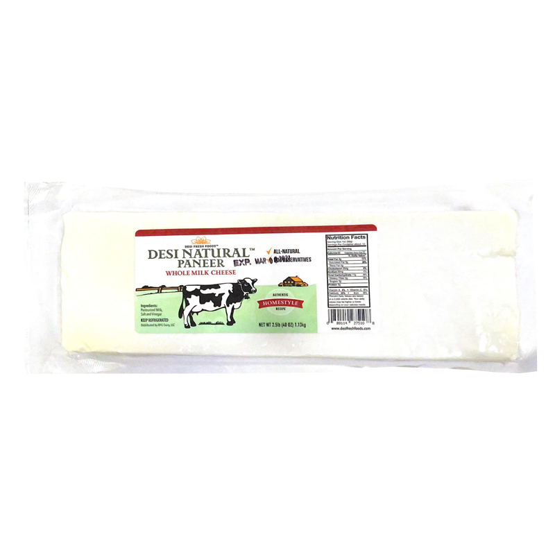 Picture of Desi Natural Whole Milk Paneer - 2.5lb