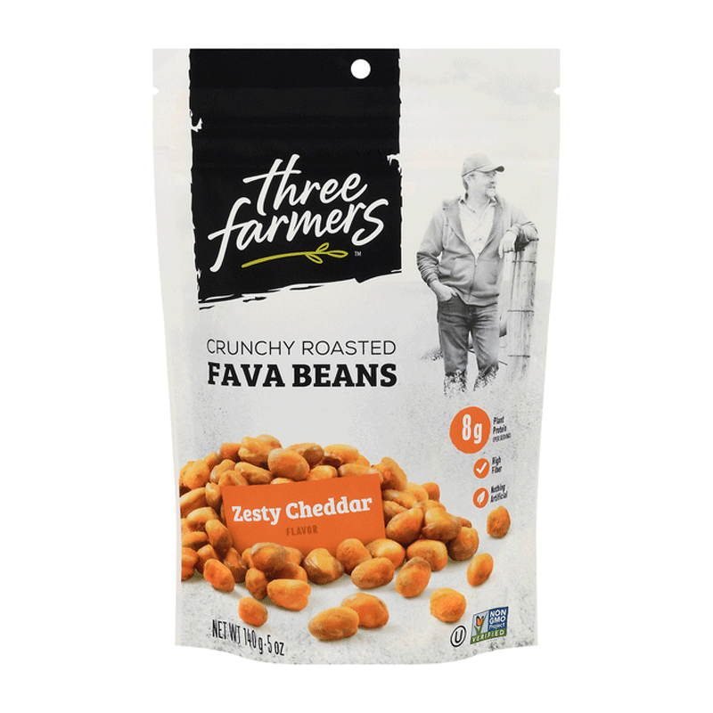 Picture of Three Farmers Roasted Fava Zesty Cheddar - 5oz