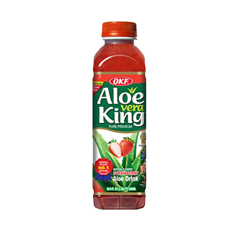 Picture of OKF Farmers Aloe Strawberry Flavored Drink - 1.5lt