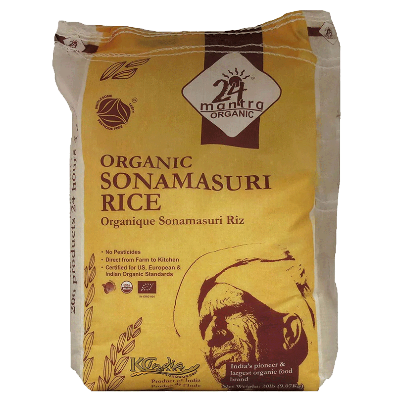 Picture of 24 Mantra Organic Sona Masoori Broken Rice - 22lb