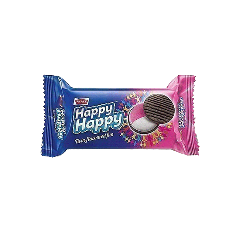 Picture of Parle Happy Happy Strawberry Biscuits - 80g