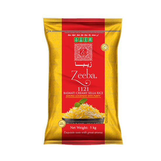 Picture of Zeeba 1121 Basmati Creamy Sella Rice - 20lb