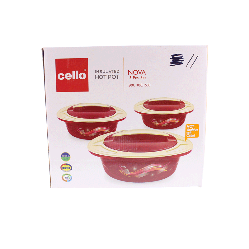 Picture of Cello Insulated Hot Pot NOVA 3set - 1cs