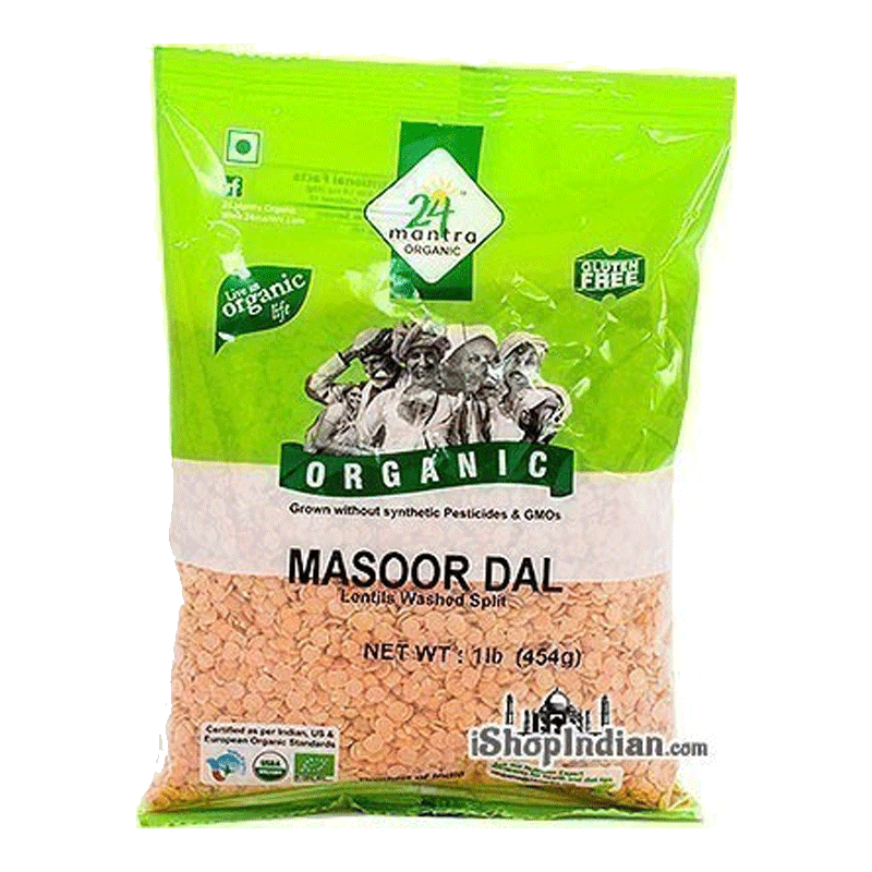 Picture of 24 Mantra Organic Masoor Dal Split - 1Lb