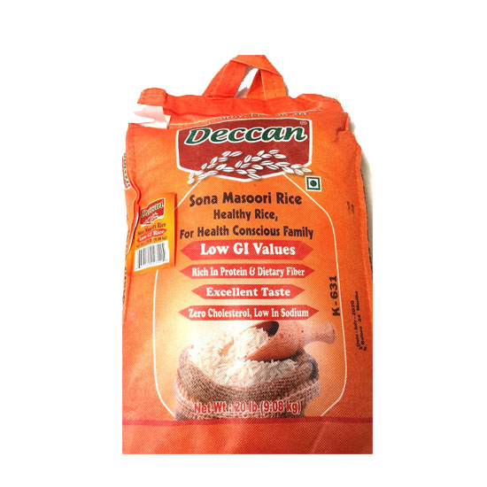 Picture of Deccan Sona Masoori Low GI Rice - 20lb