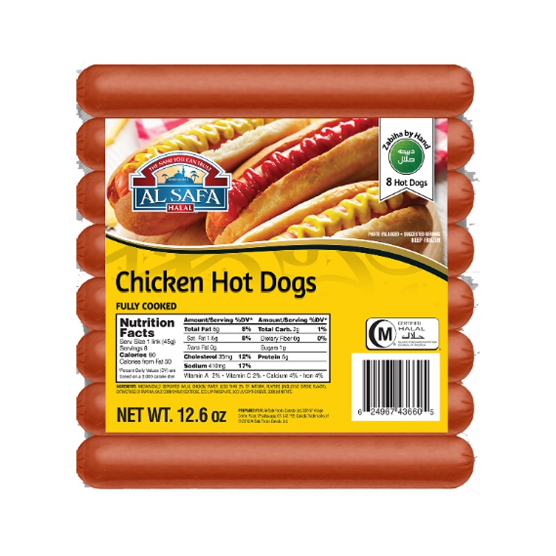 Picture of Al Safa Chicken Hot Dogs FRZ -357g