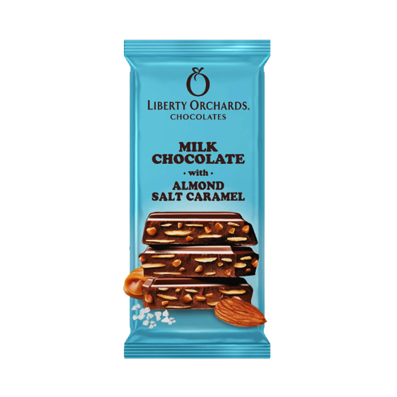 Picture of Liberty Orchards Milk Chocolate & Almonds - 12g