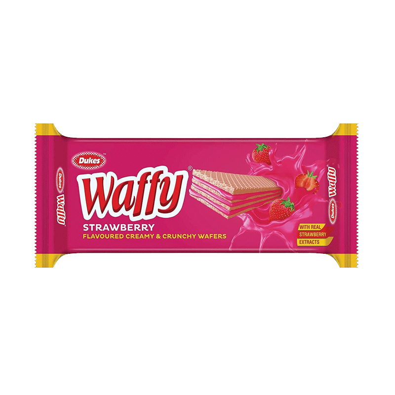 Picture of Dukes Waffy Strawberry Flavored - 100g