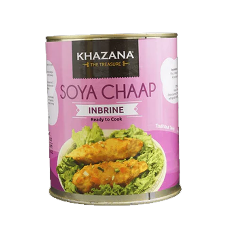 Picture of Khazana Soya Chaap in Brine Can - 800g