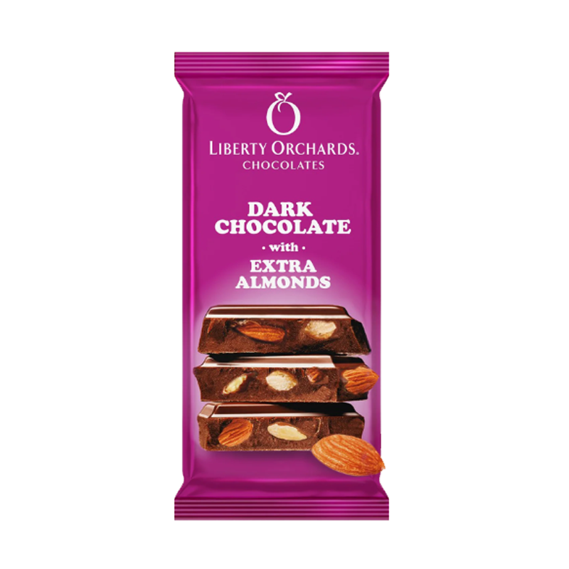 Picture of Liberty Orchards Dark Chocolate Almonds - 90g