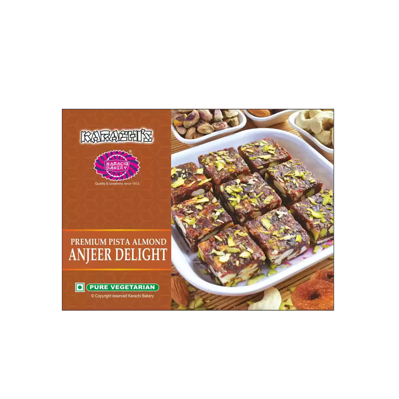 Picture of Karachi Premium Anjeer Delight Pista Almond Cookies - 200g