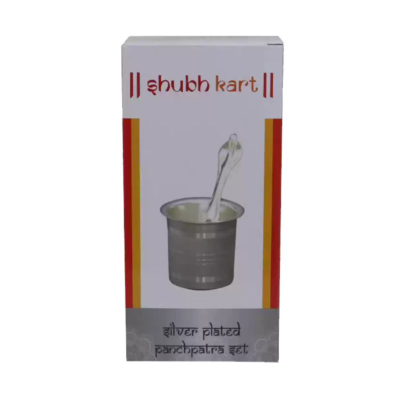 Picture of Shubh Kart Silver Plate Panchpatra - 124g