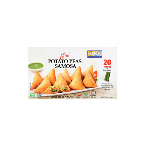 Picture of Ashoka Mini Potato Peas Samosa FRZ - 500g*20