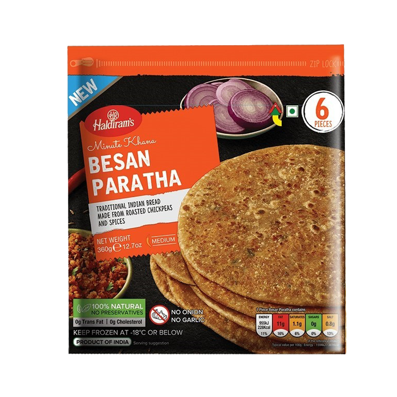 Picture of Haldirams Besan Paratha FRZ - 360g*6