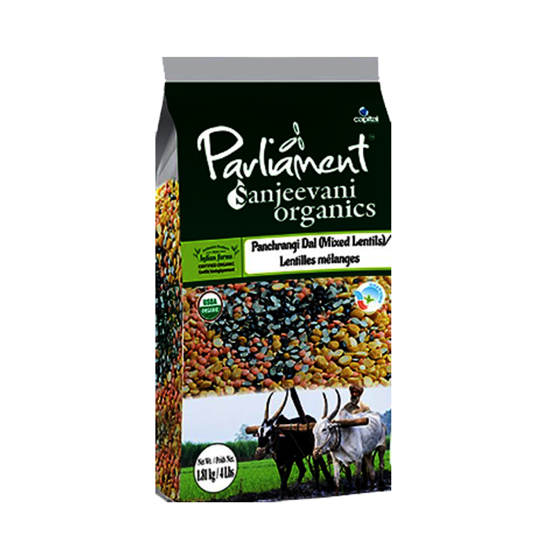 Picture of Parliament Sanjeevani Organic Panchrangi Dal - 4lb
