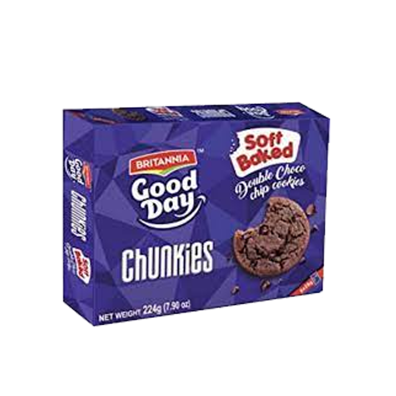 Picture of Britannia Good Day Chunkies Double Choco chip - 224g*8