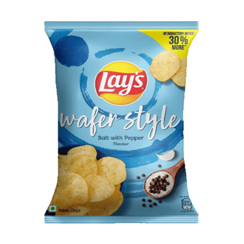 Picture of Lays Wafer Style Salt with Pepper Chips - 48g