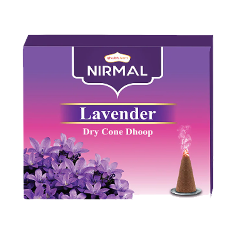 Picture of Shubh Kart Lavender Dry Cone Dhoop 15pc - 30g