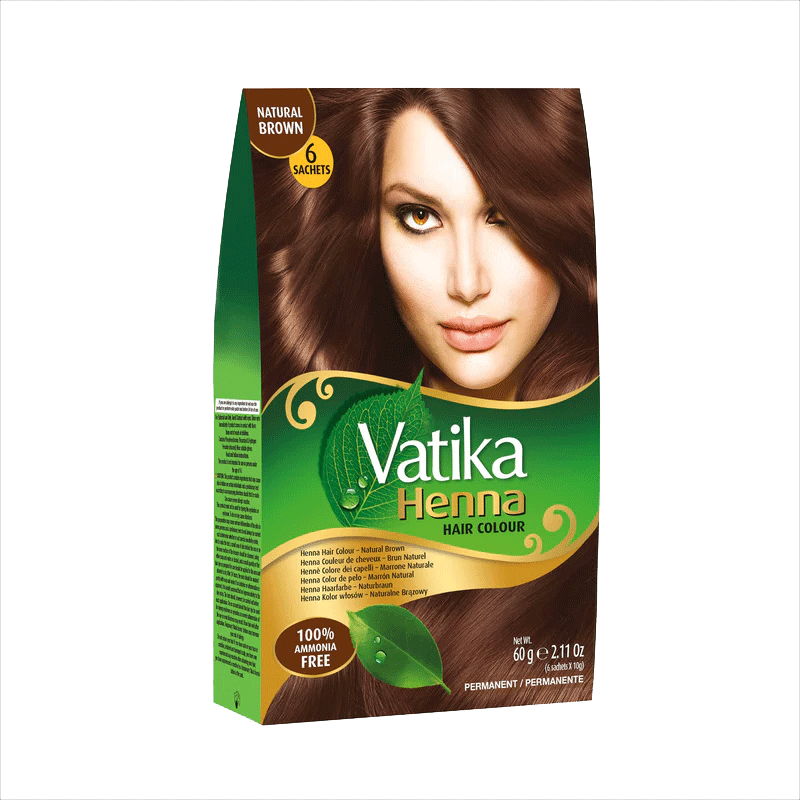 Picture of Vatika Henna Hair Color Natural Brown - 60g