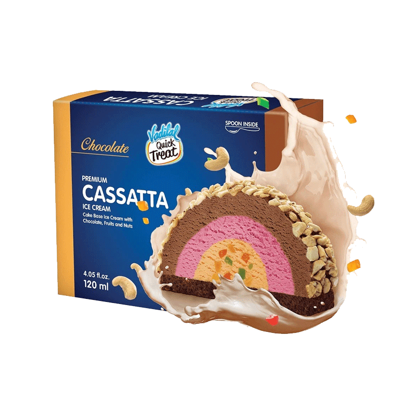 Picture of Vadilal Cassatta Chocolate Block Ice Cream FRZ - 1lt
