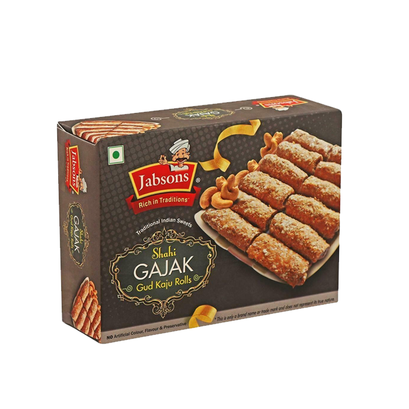 Picture of Jabsons Shahi Gajak Gud Kaju Rolls - 350g