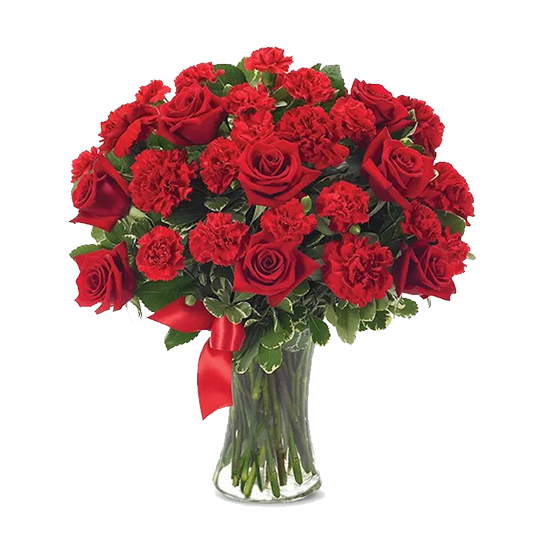 Picture of Bhupi Glass Carnation Rose - Ea