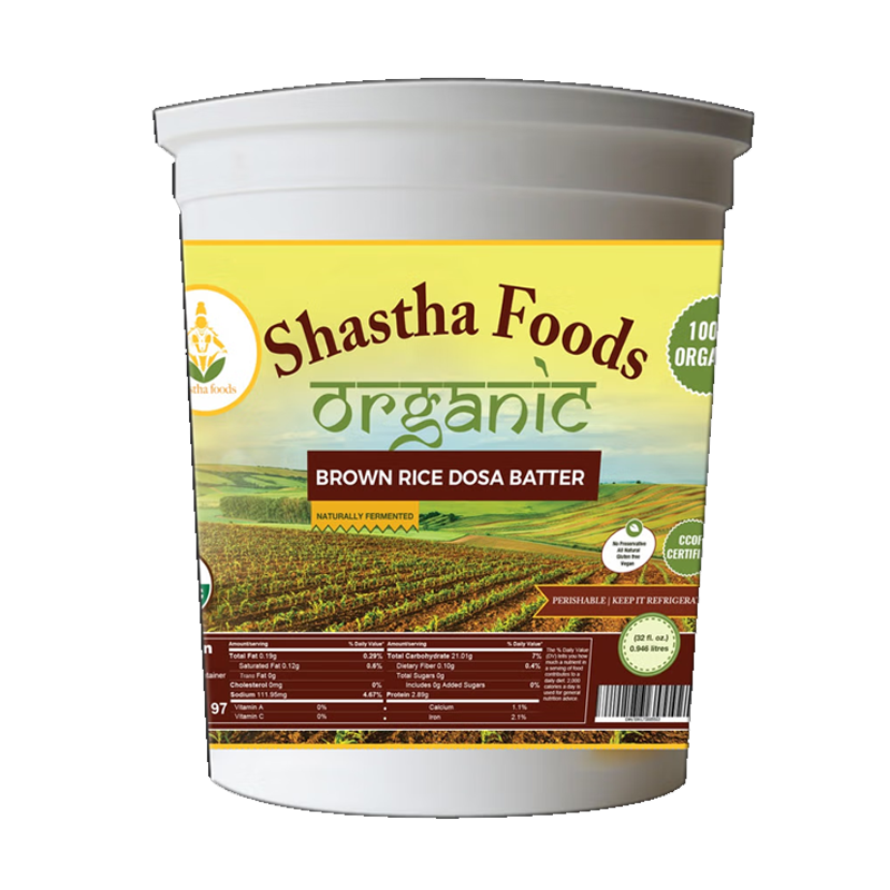 Picture of Shastha Organic Brown Rice Dosa Batter - 32oz