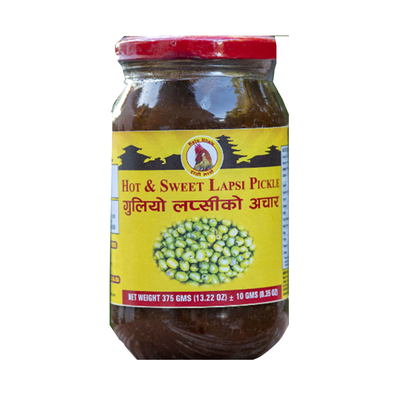 Picture of Rato Bhale Nepali Hot & Sweet Lapsi Pickle - 375g