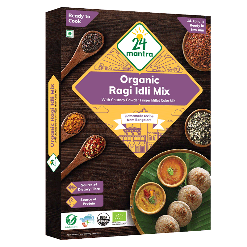 Picture of 24 Mantra Organic Ragi Idli Mix - 216g