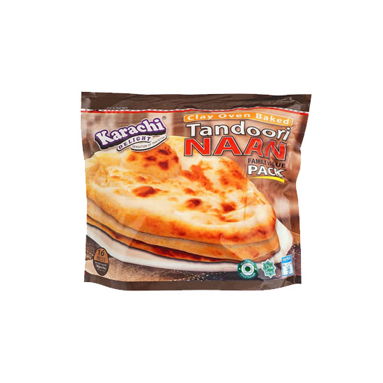 Picture of Karachi Delight Tandoori Naan Family Pack FRZ - 1.530g*16