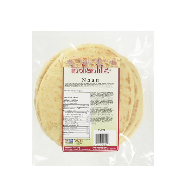 Picture of Indianlife Plain Naan FRZ - 500g