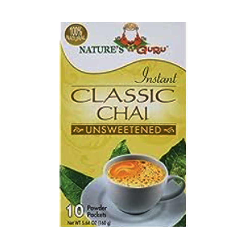 Picture of Natures Guru Instant Chai Sweetened Tea Bags - 160g*10