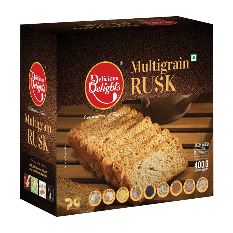 Picture of Delicious Delight Premium Multigrain Rusk - 400g