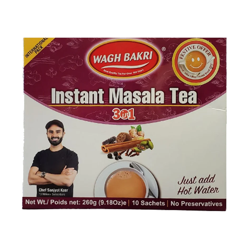 Picture of Wagh Bakri Instant Masala Tea Bags - 260g*10