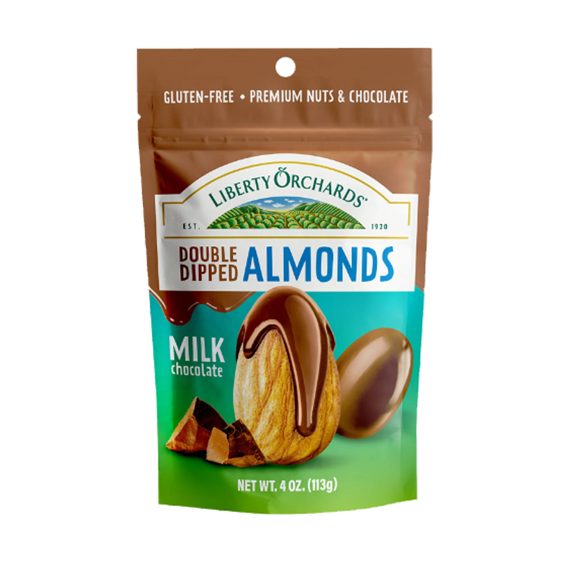 Picture of Liberty Orchards Double Dipped Almonds Milk Chocolate - 4oz