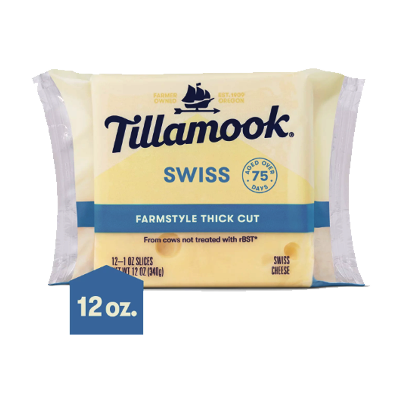 Picture of Tillamook Swiss Natural Slice - 12*12