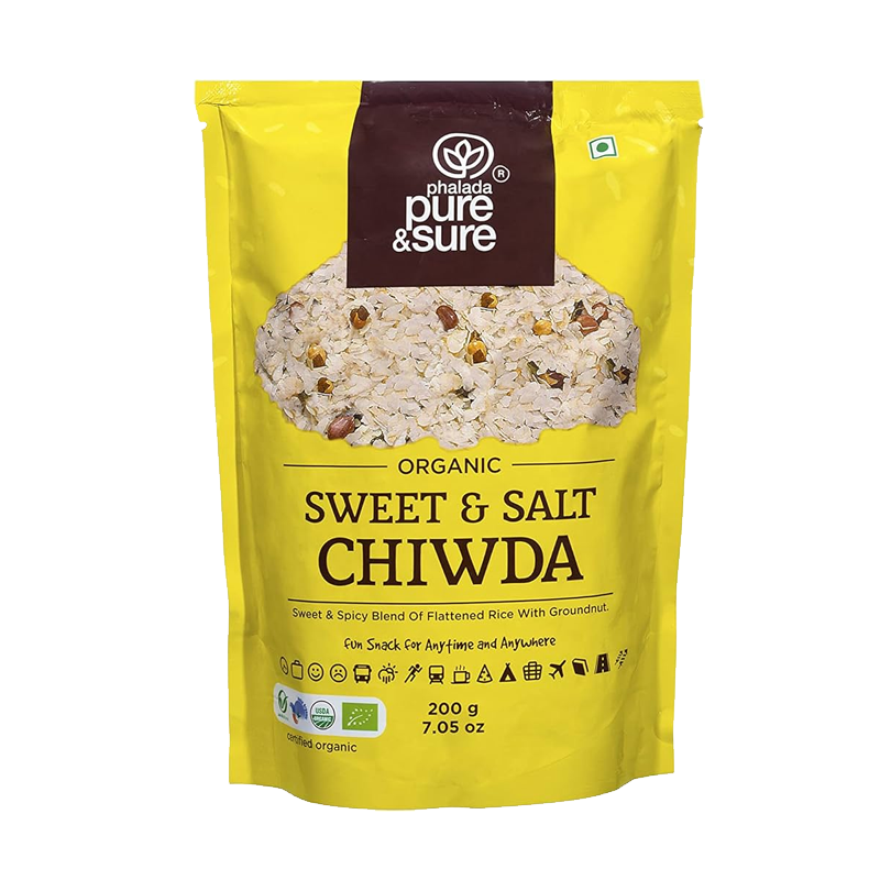 Picture of Pure & Sure Organic Chiwda Sweet & Salt - 200g