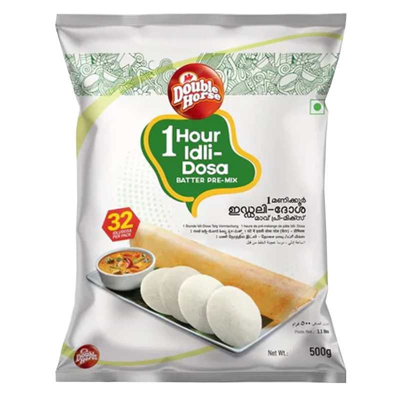 Picture of Double Horse 1 Hour Idli - Dosa Mix -1kg
