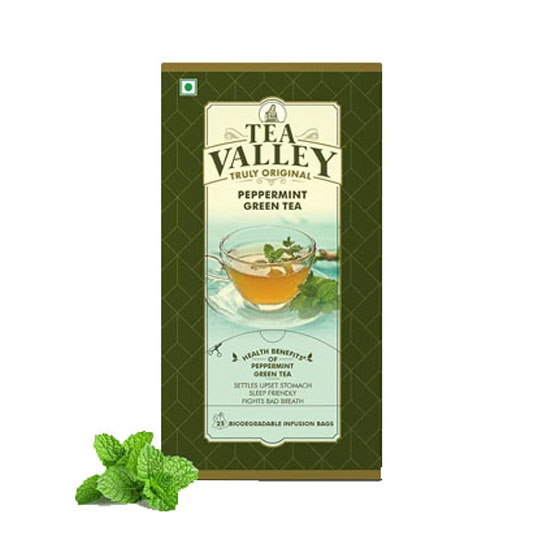 Picture of Tea Valley Peppermint Green Tea Bags - 40g*20
