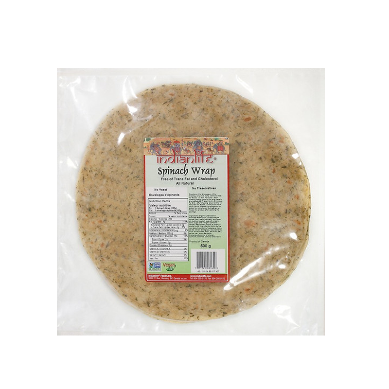 Picture of Indianlife Spinach Potato Roti Wrap FRZ - 113g
