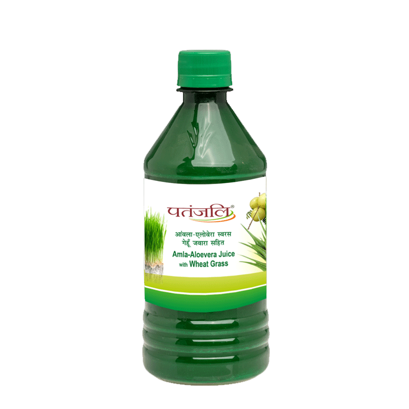 Picture of Patanjali Amla Aloevera Juice With Wheat Grass - 500ml
