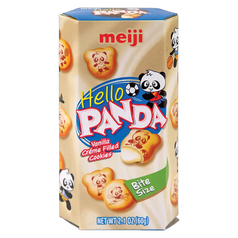 Picture of Meiji Hello Panda Vanilla Creme Filled Cookies - 60g