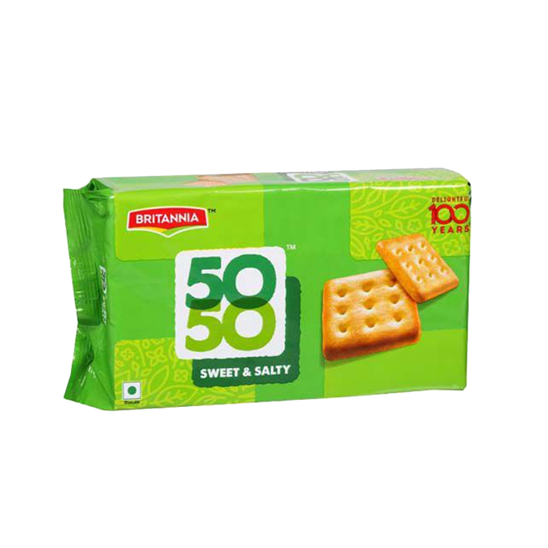 Picture of Britannia 50-50 Sweet & Salty Biscuits - 200g