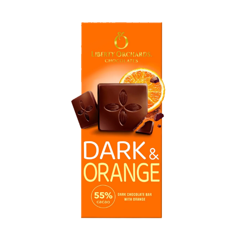 Picture of Liberty Orchards Milk Chocolate & Orange - 12g